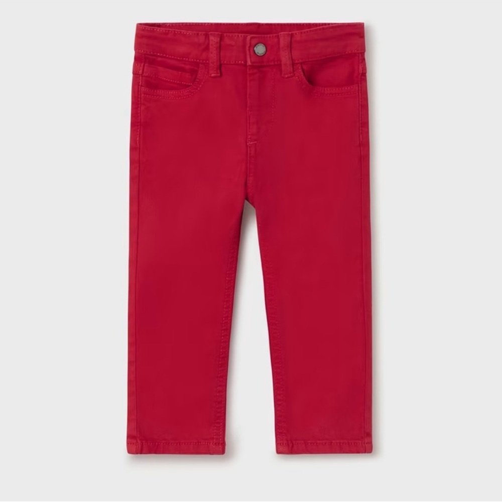 Mayoral Vibrant Red Slim Chino